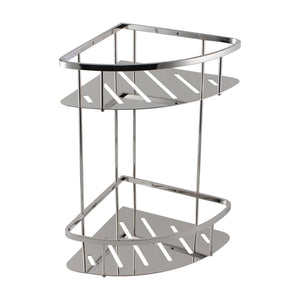 BLAZE Chrome Stainless Steel 2 Tier Shower Caddy Shelf