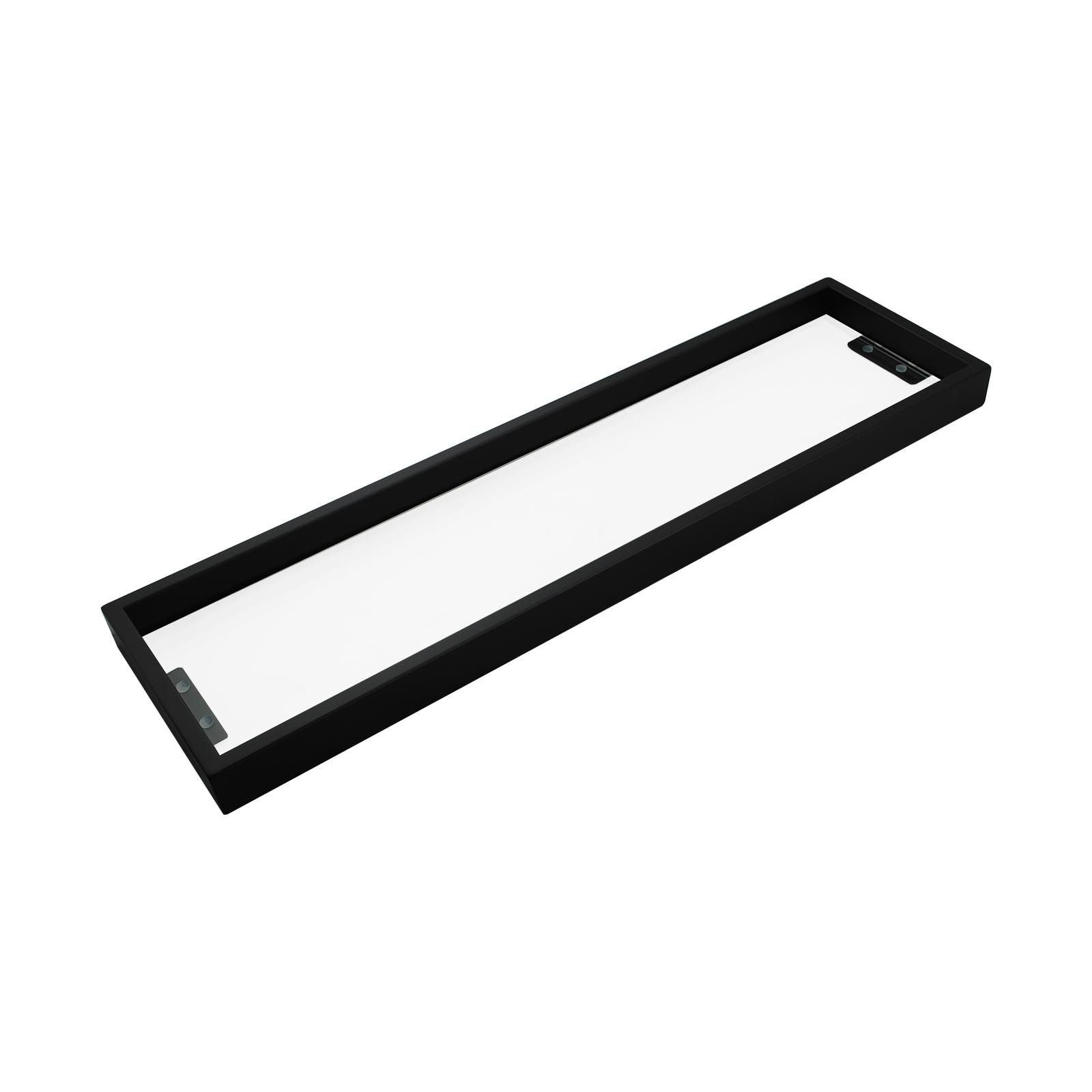 IVANO Series Black Glass Shelf 600mm