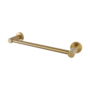 Pentro Brushed Yellow Gold Single Bar Towel Ring