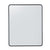 500*650*40mm Square Black Aluminium Wall Mirror