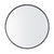 800*40mm Round Black Aluminium Wall Mirror