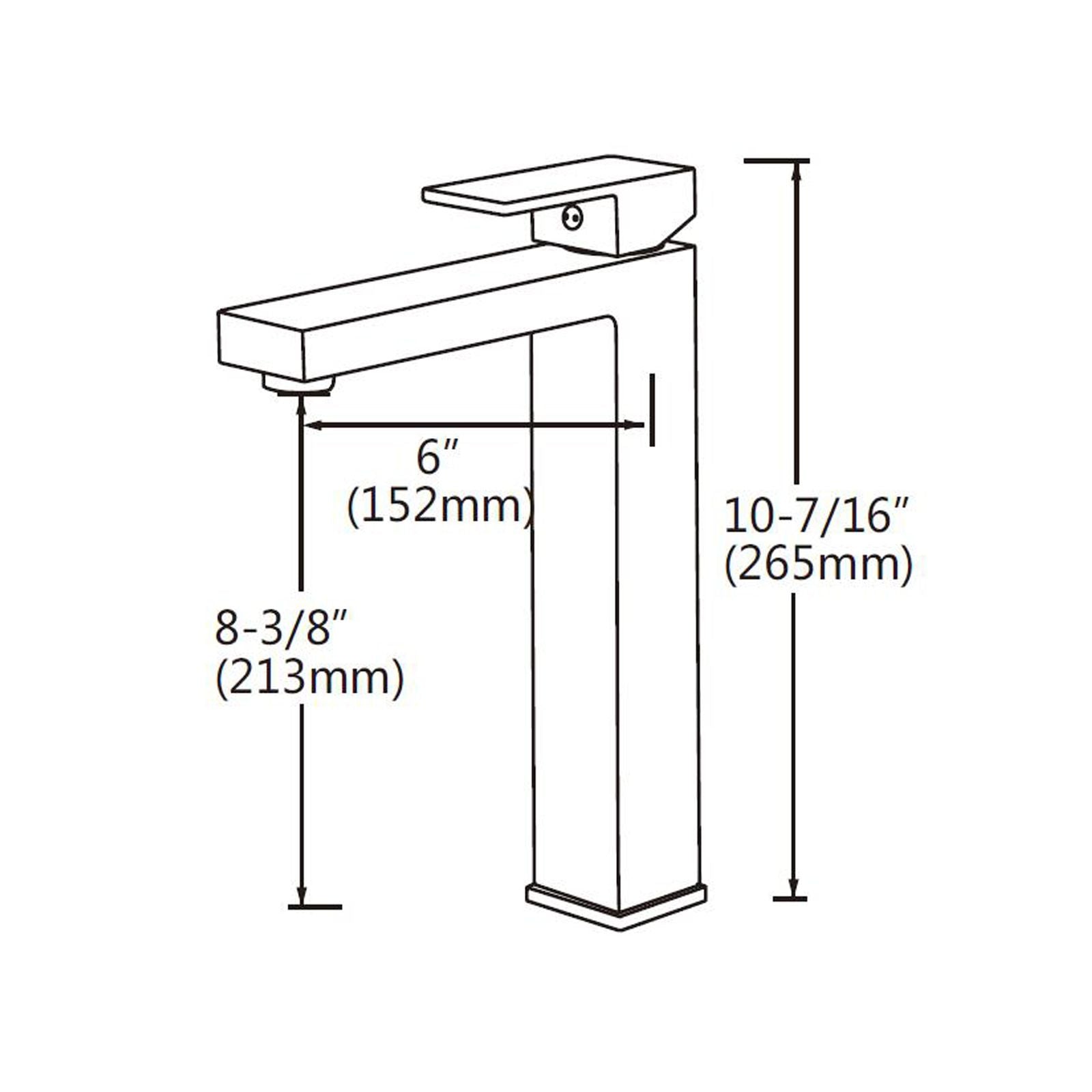 BLAZE Chrome Tall Basin Mixer