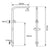 Right Angle Round Chrome Top Inlet Shower Rail