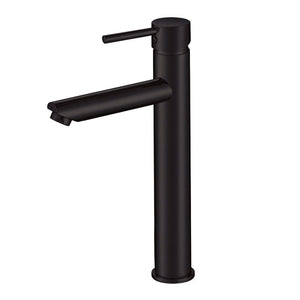 Norico Pentro Matte Black Round Tall Basin Mixer