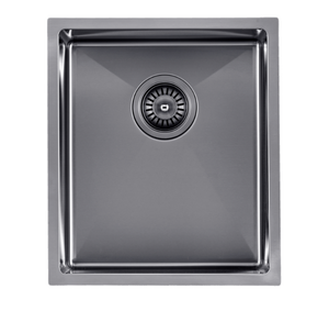390x450x215mm 1.2mm Handmade Top/Undermount Single Bowl Kitchen Sink