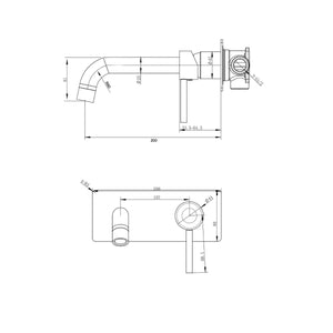 Norico Pentro Chrome Wall Mixer With Round Spout