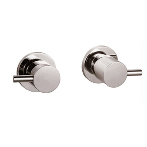 Pentro Brushed Nickel Round Shower Taps Set